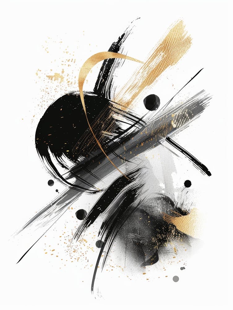 Abstract Brushstrokes Canvas Print 16
