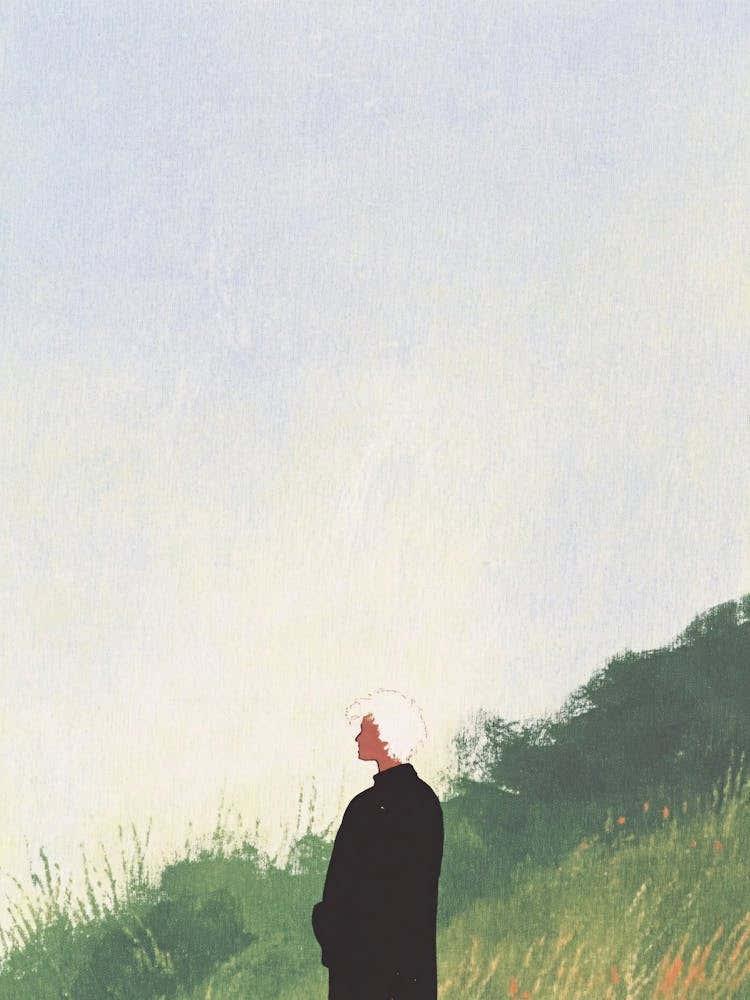 Woman In The Grass 1