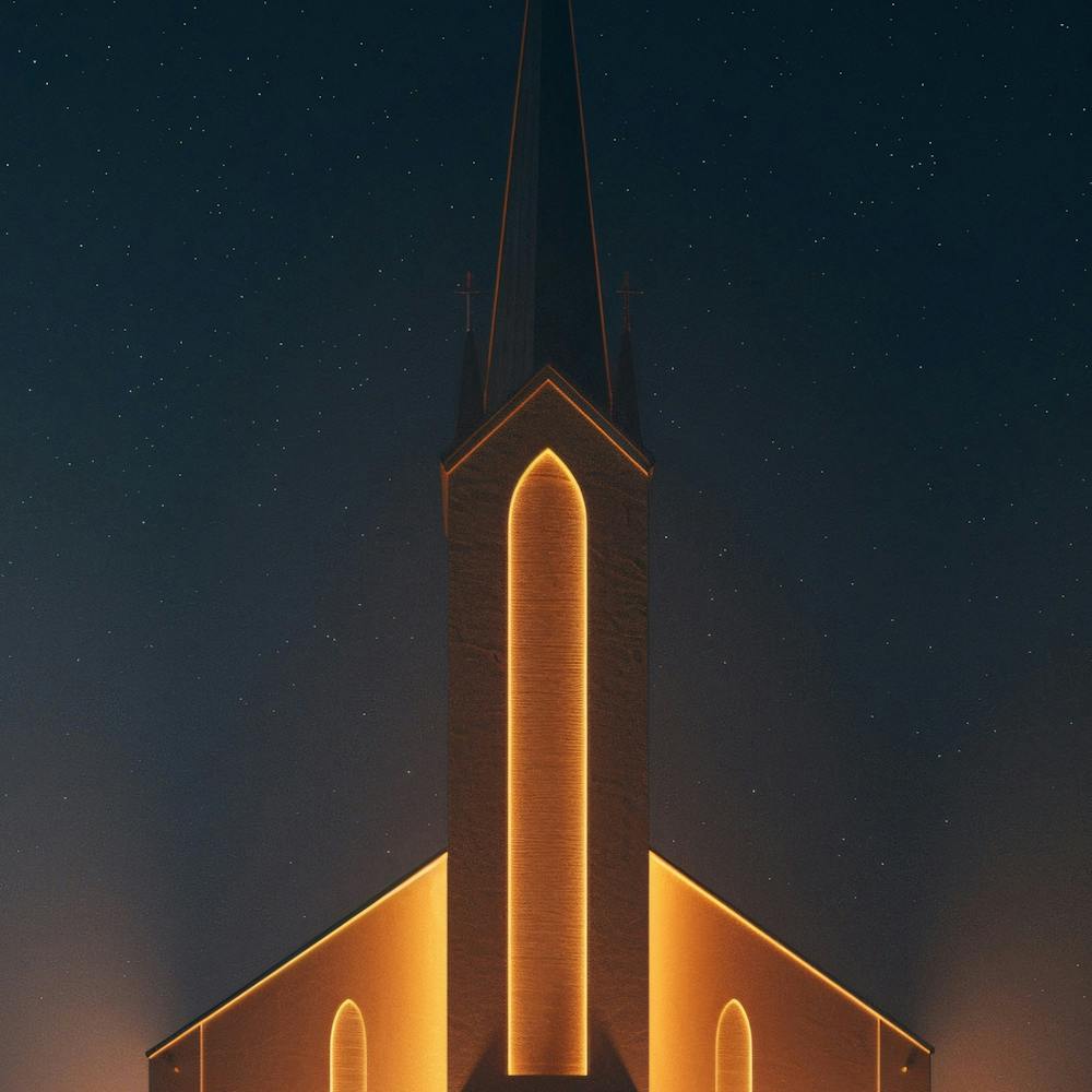 Kirche bei Nacht