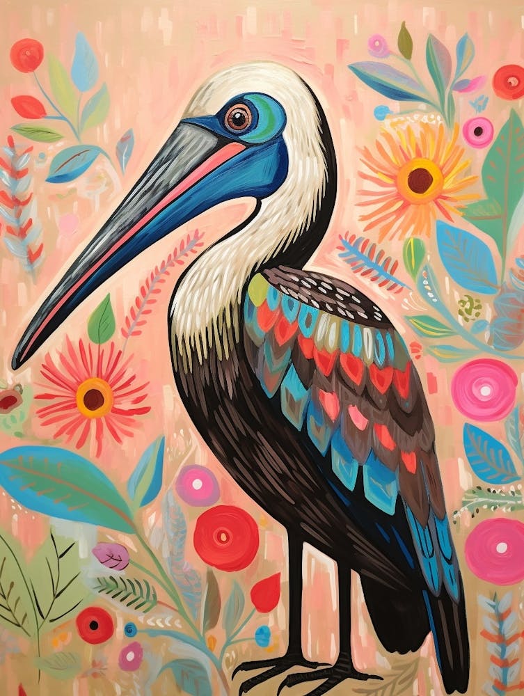 Pink Scandi Brown Pelican 3