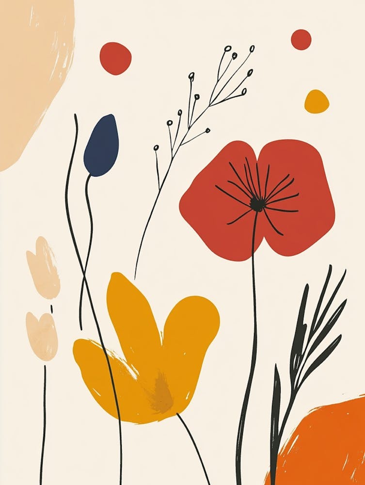 Abstract Floral Painting 14