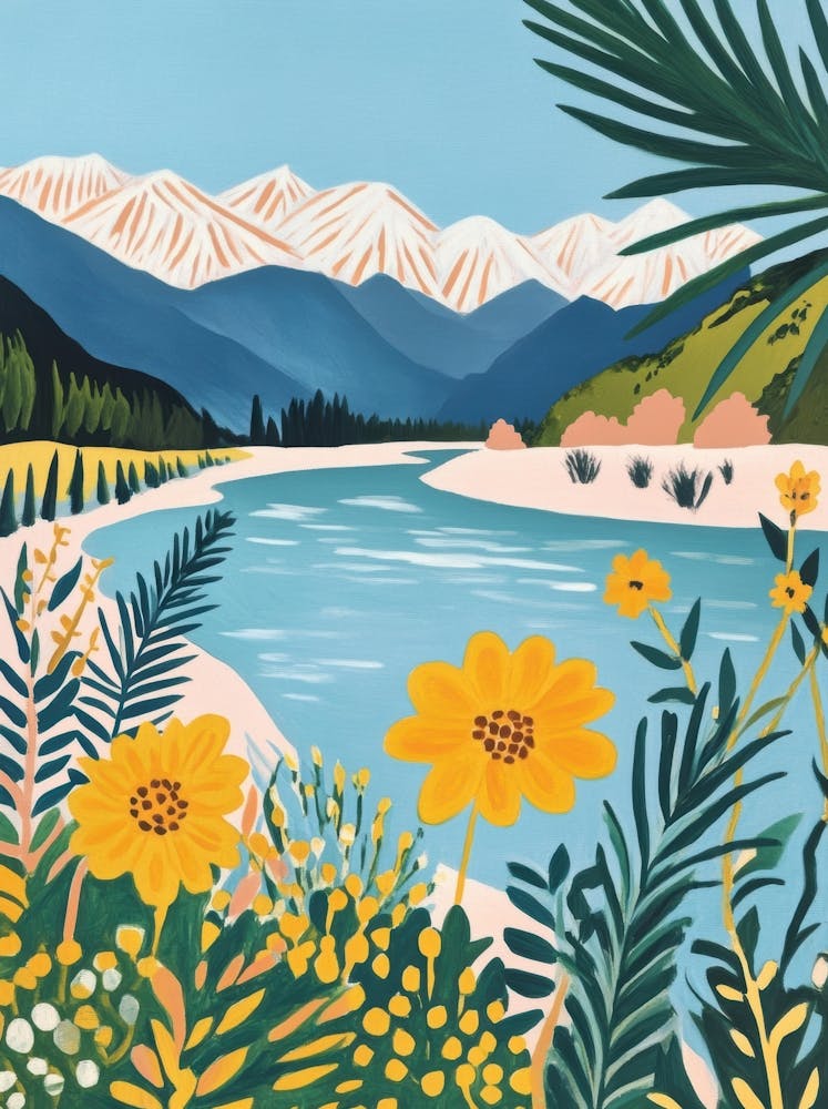 Yellow Flowers By The River