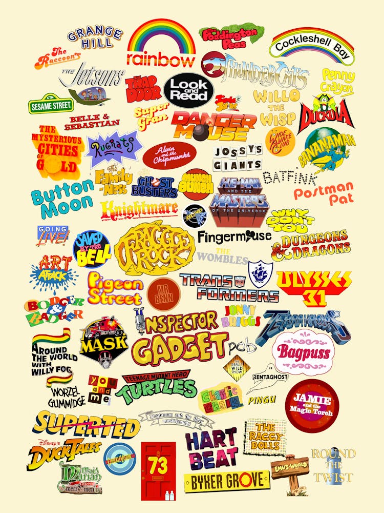 80s Kids TV Logos - 1980s Nostalgia