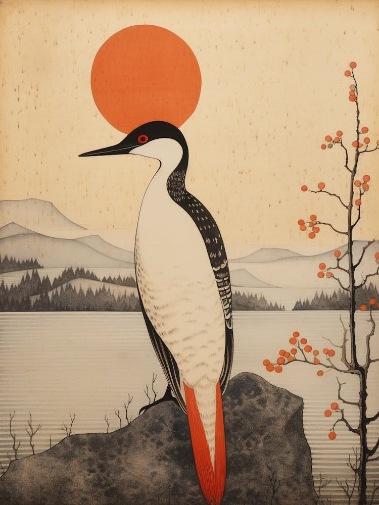 Bird Illustration Loon 1