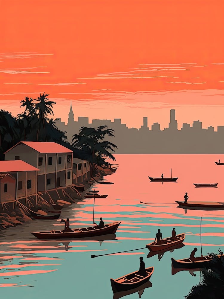 Zanzibar, Tansania, Grafische Illustration 3