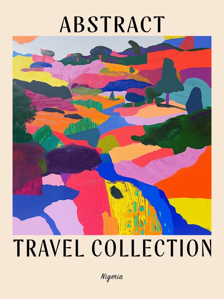 Abstract Travel Collection Poster Nigeria 2
