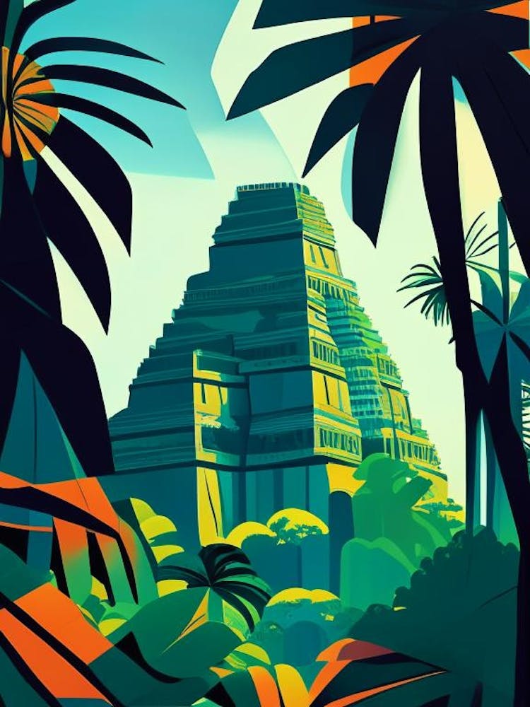 Tikal National Park Guatemala Pop Matisse