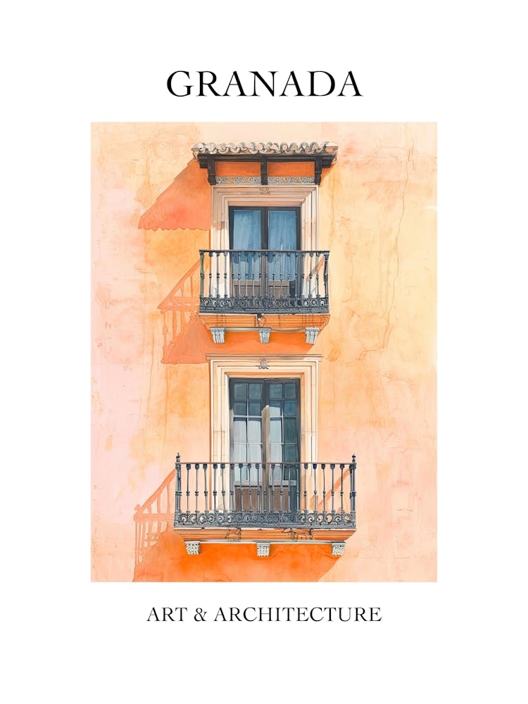 Granada Travel And Architecture Poster 2