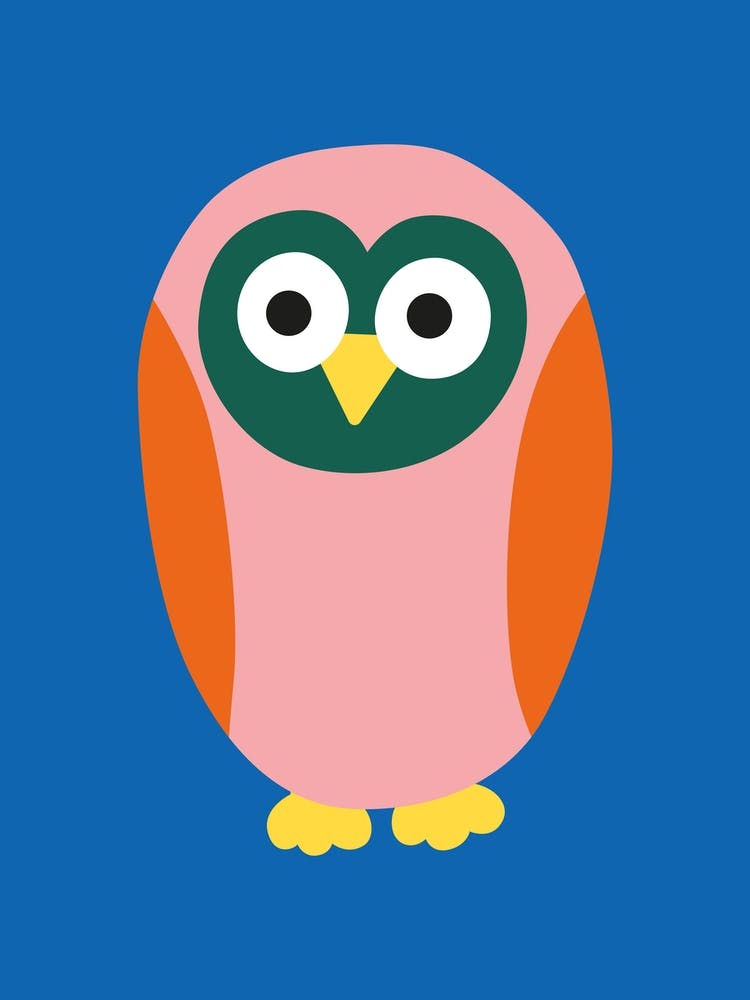 Sweet Little Owl Blue