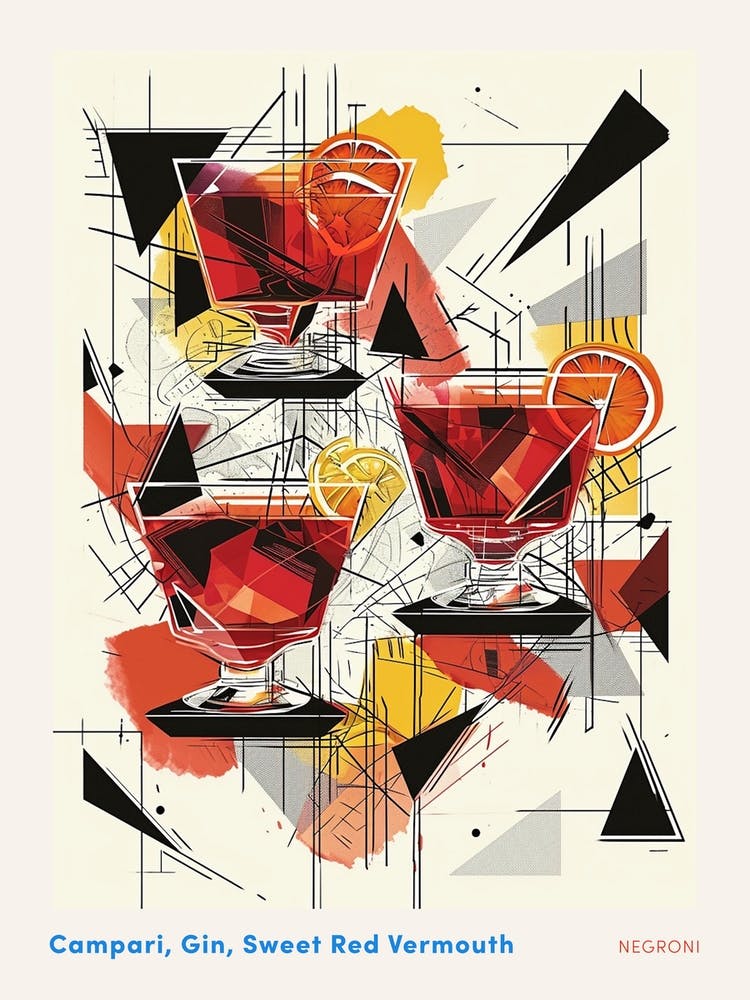 Art Deco Negroni 1 Poster