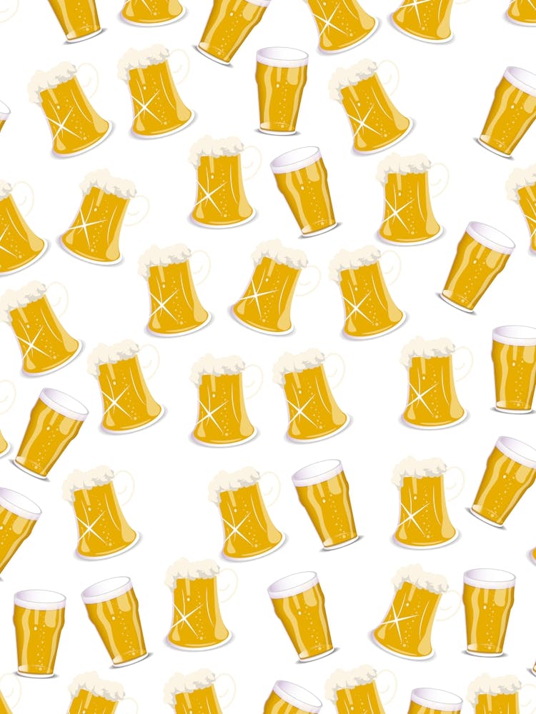 Beer Mugs Pattern