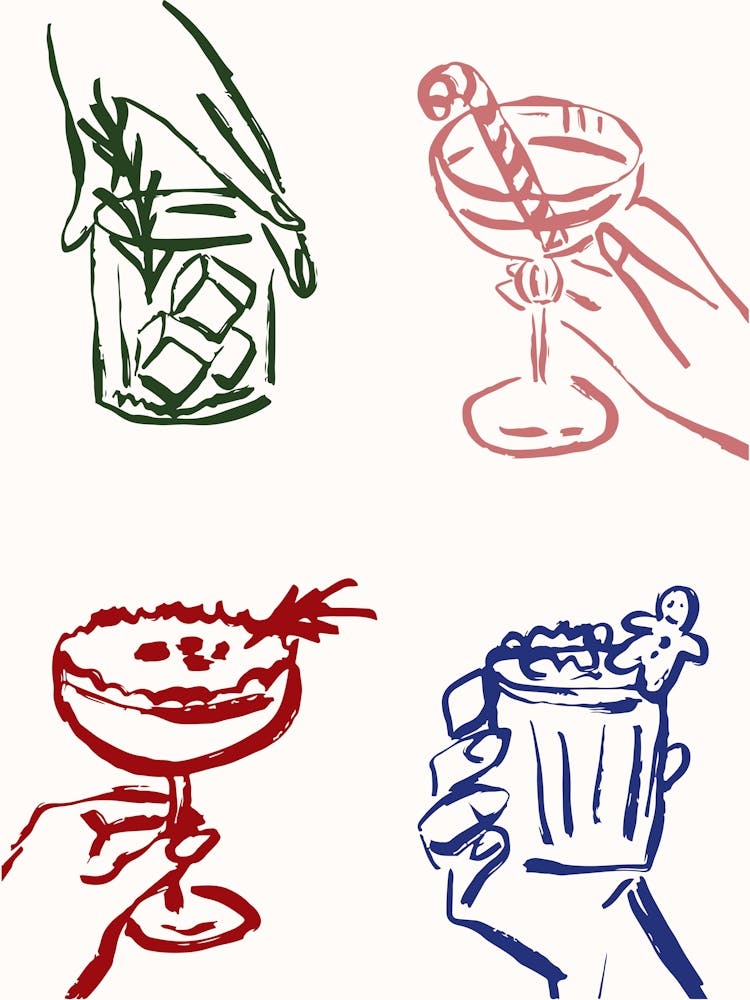 Christmas Cocktail Poster