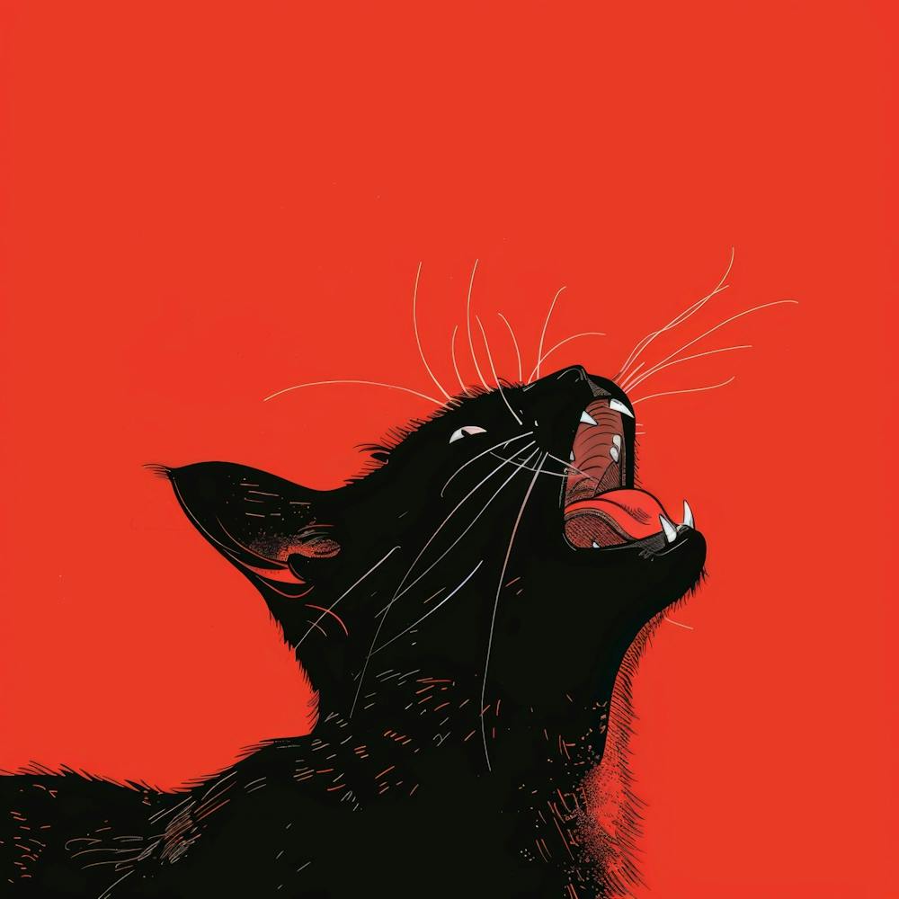 Schreiende Katze