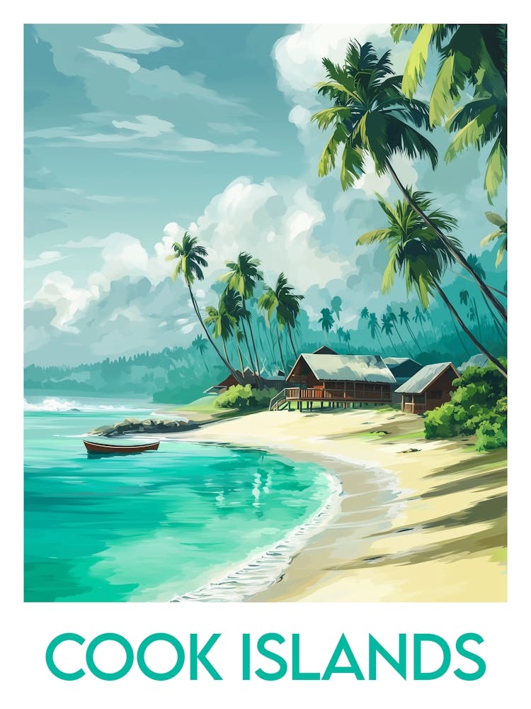 Affiche de voyage Cook Islands
