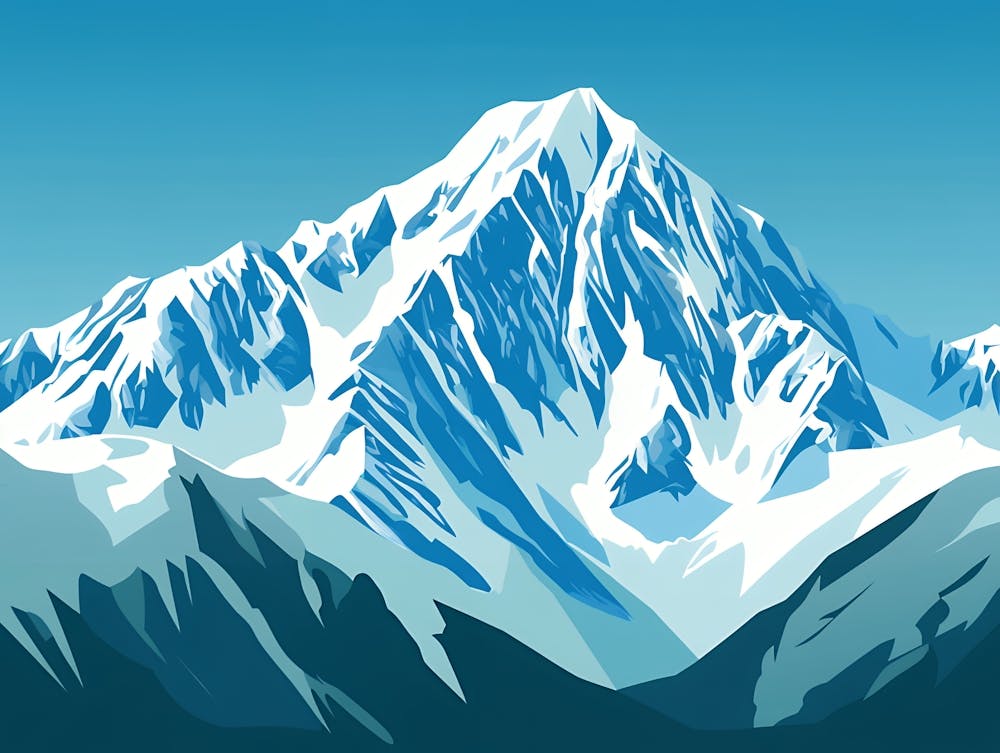 Mountain Range Painting