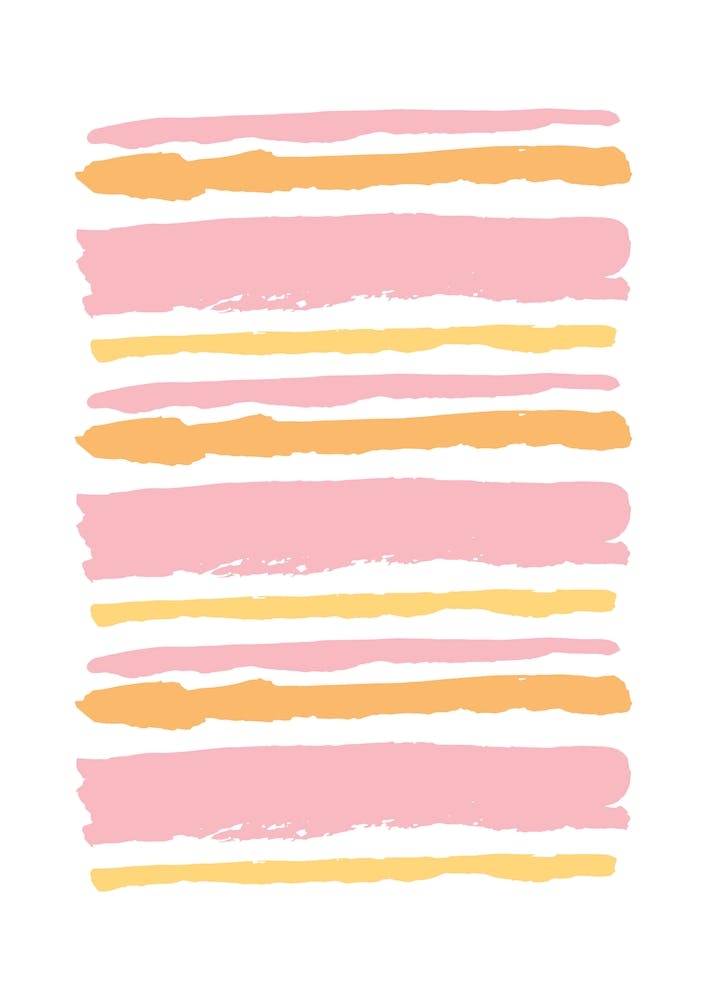 Pink and Orange Abstract Stripes