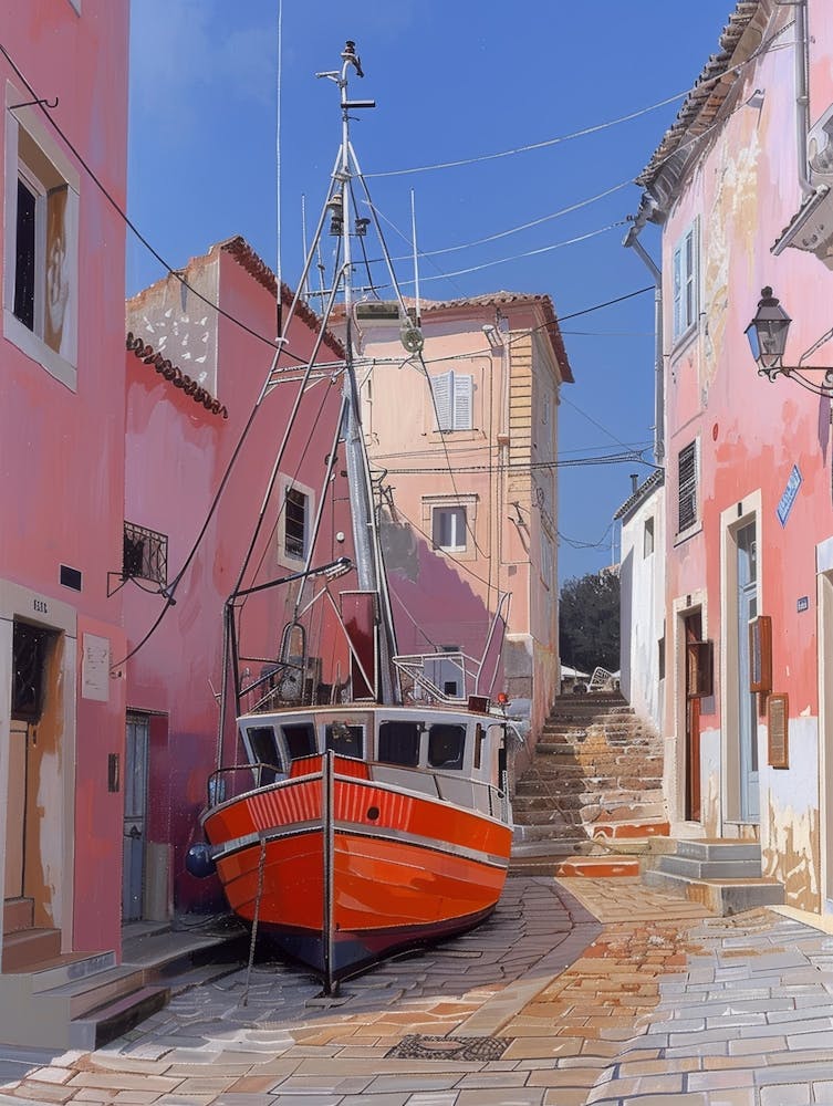 Fishing Boat In Croatia