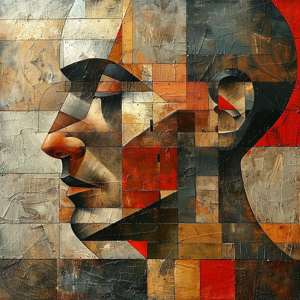 Abstract Portrait Of A Man 3