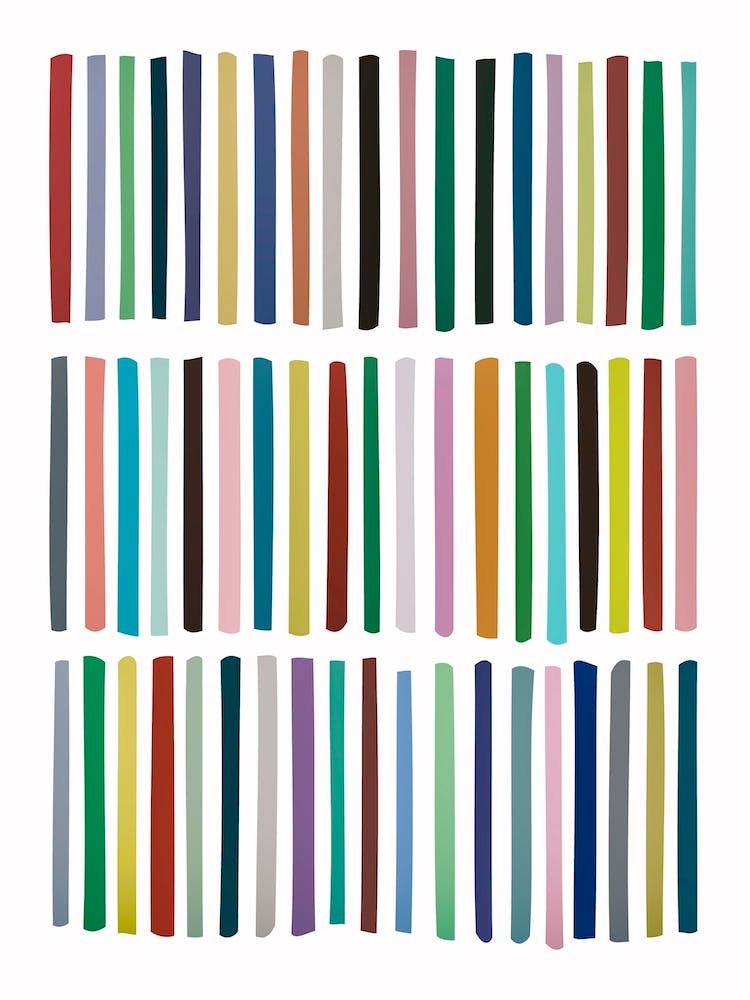 Scandinavian Multicolour Lines