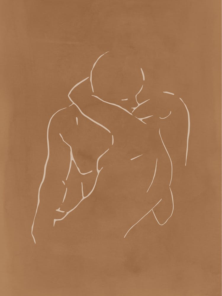 Lovers Body Sketch 2 Camel Line
