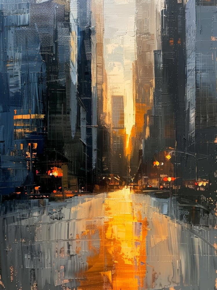 Sunset In New York City