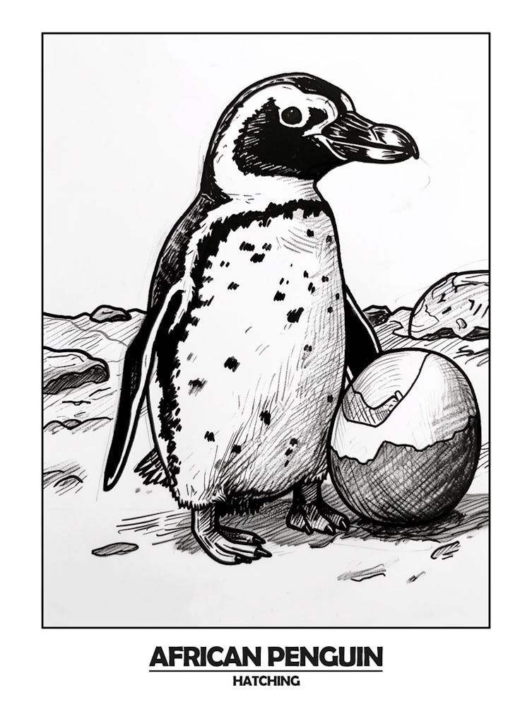 Penguin Hatching Poster 1