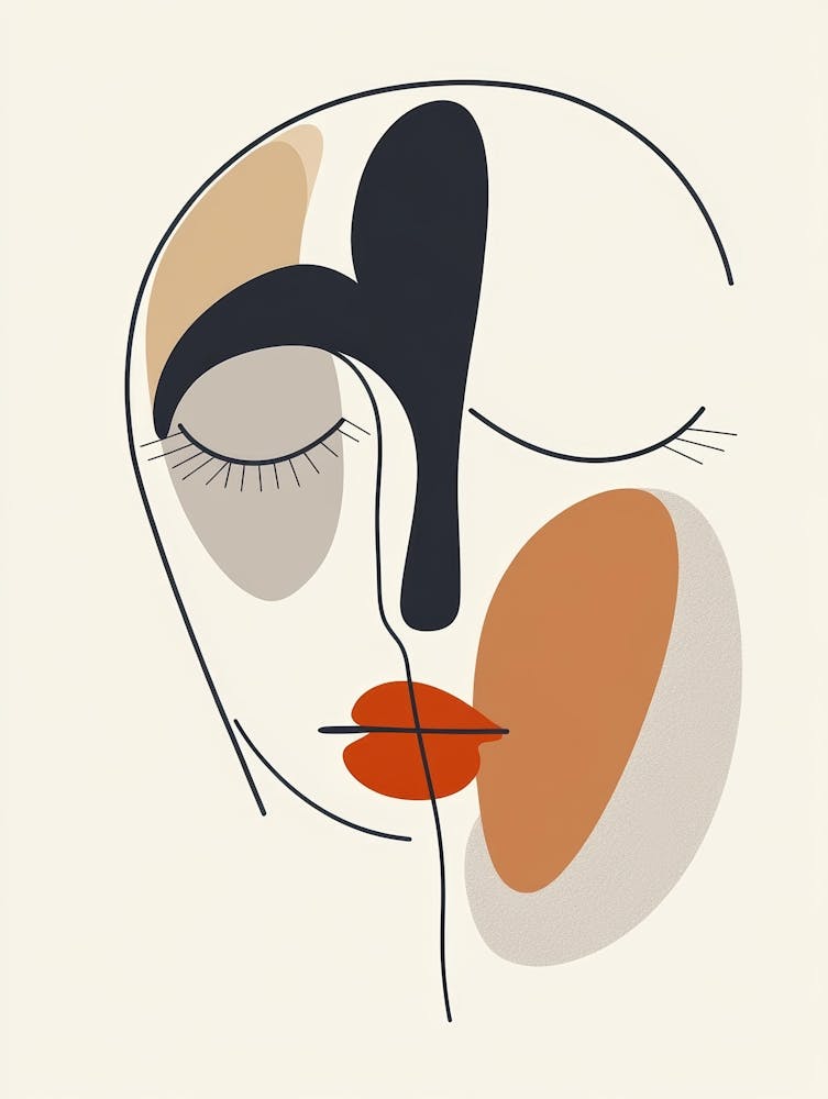 Portrait Abstrait d'une Femme 144