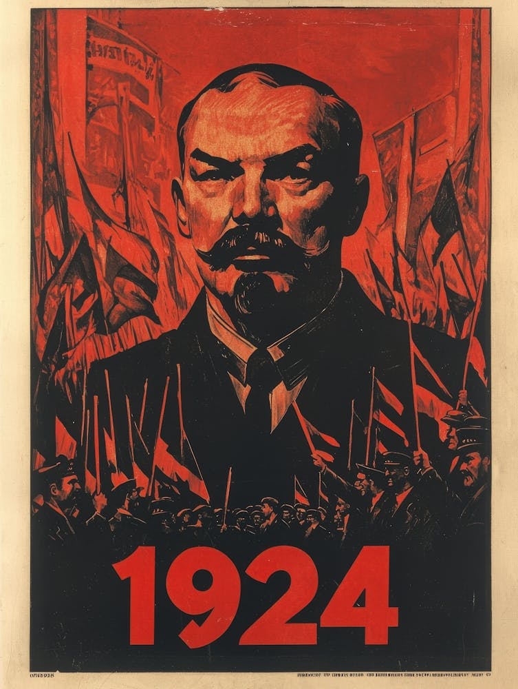 Aihrgdesign A Vintage Propaganda Poster Marking The Death Of 1