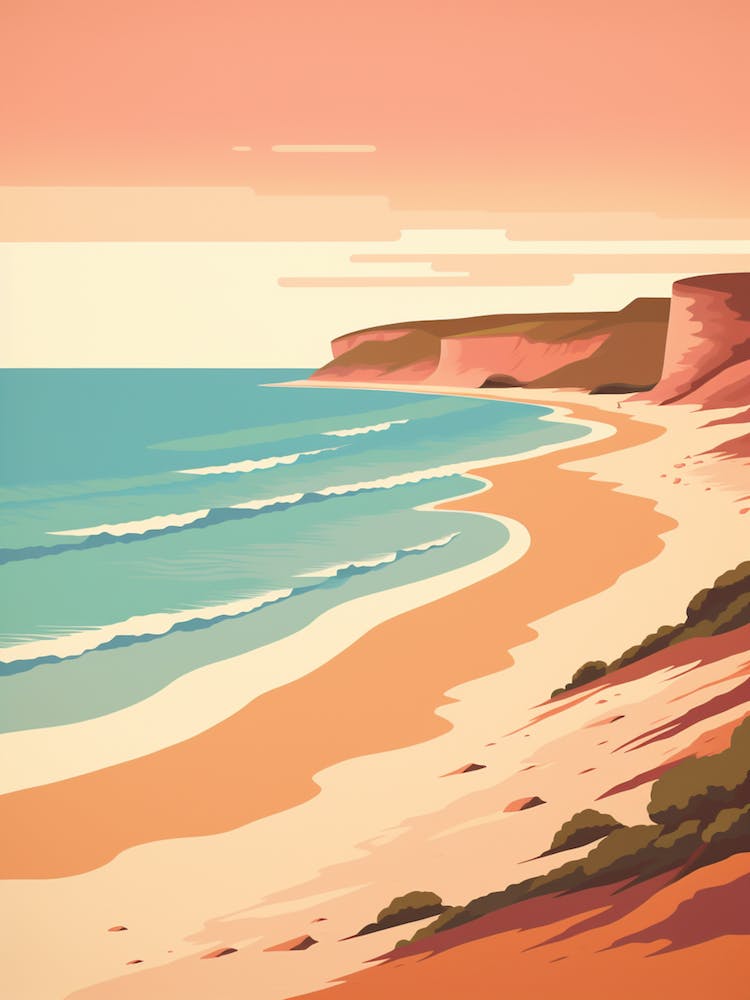 Vintage Retro Print Of Cape Le Grand National Park, Australia 2