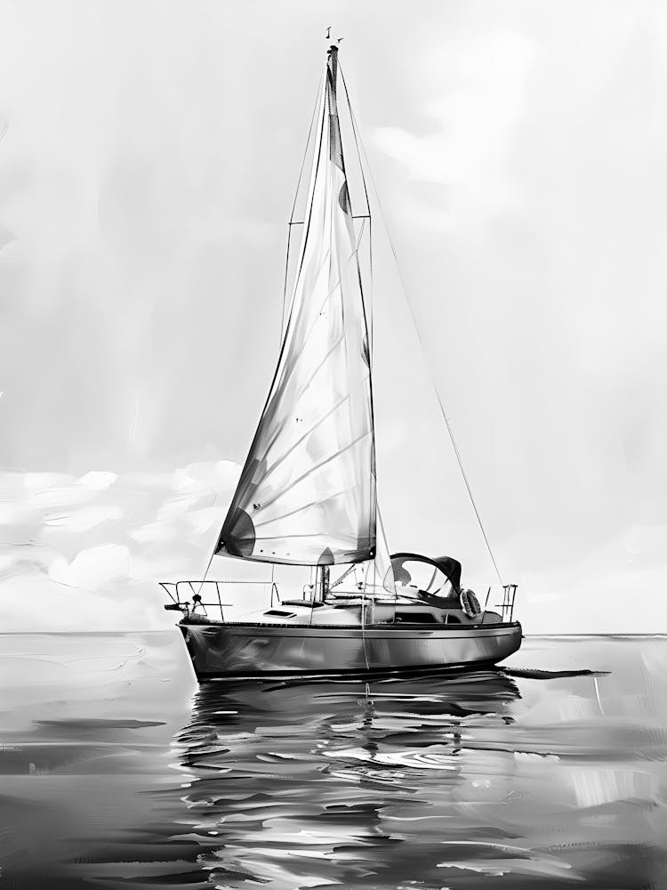 Segelboot im Meer 4