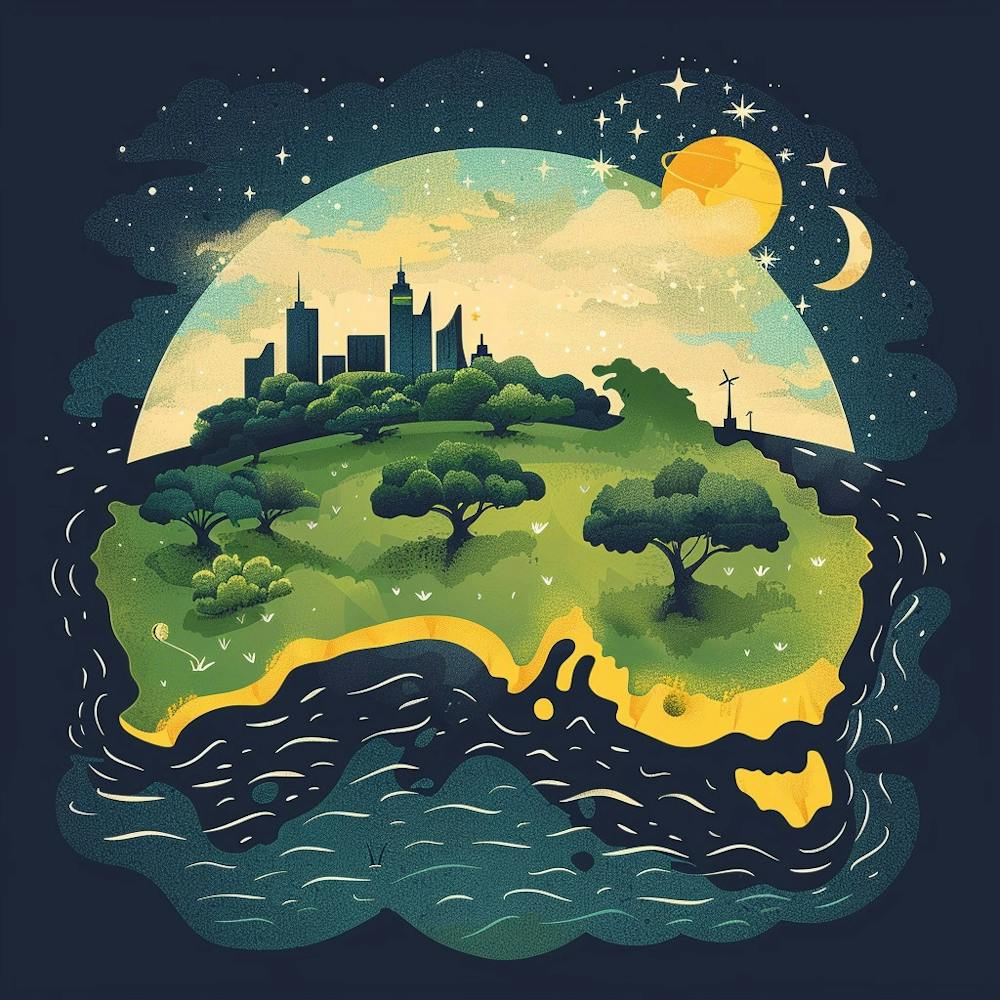 Australia At Night