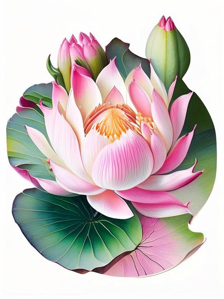Pink Lotus Decoupage 1