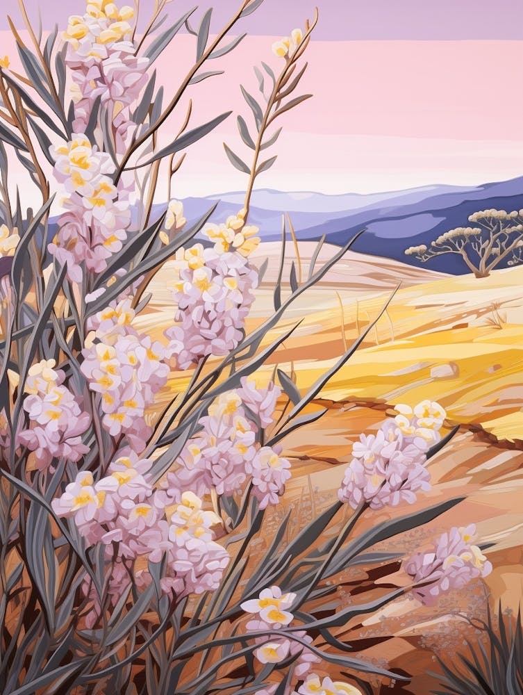 Lavender 1 Flower Painting