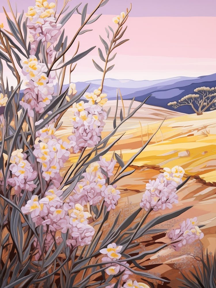 Lavender 1 Flower Painting