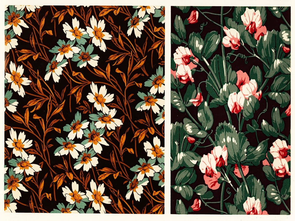 Antique Illustration Of The Grammar Of Ornament Pattern, Albert Racine