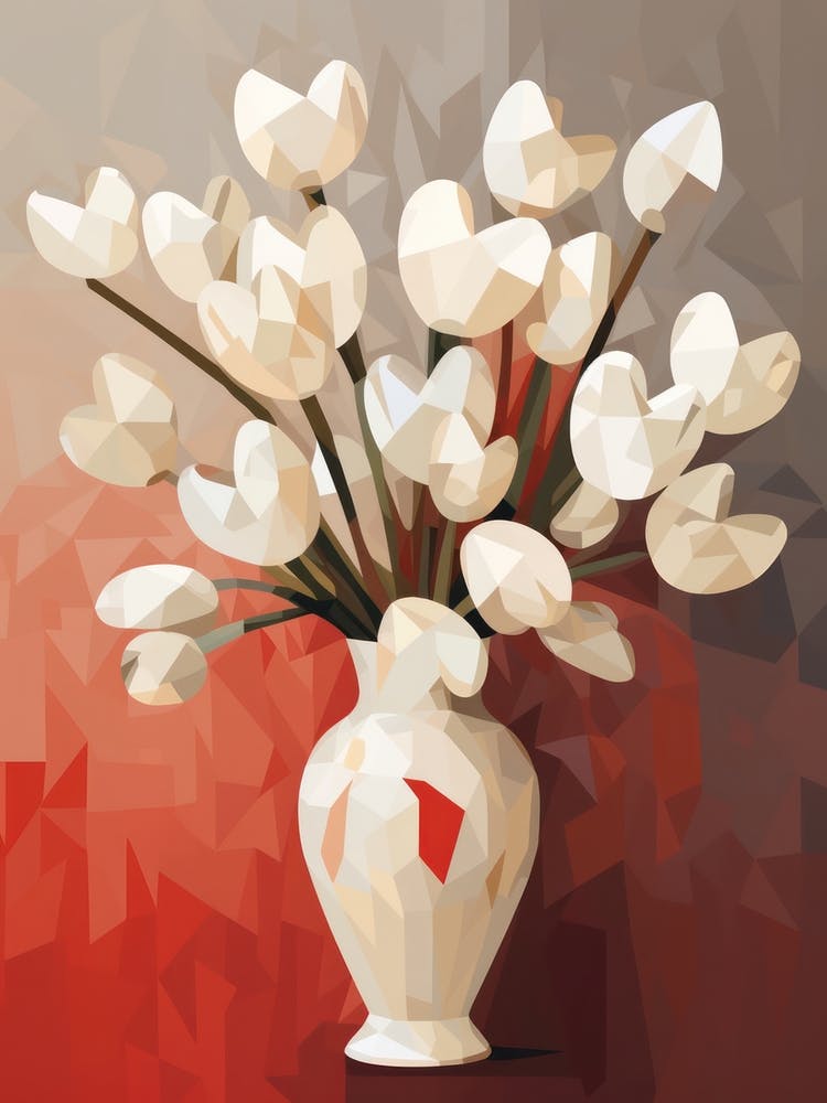 Bleeding Heart Flower Still Life Painting 2 Dreamy
