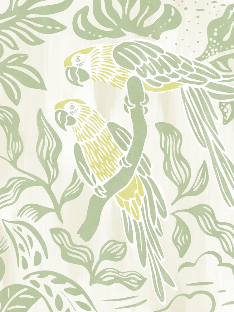 Parrots In The Jungle