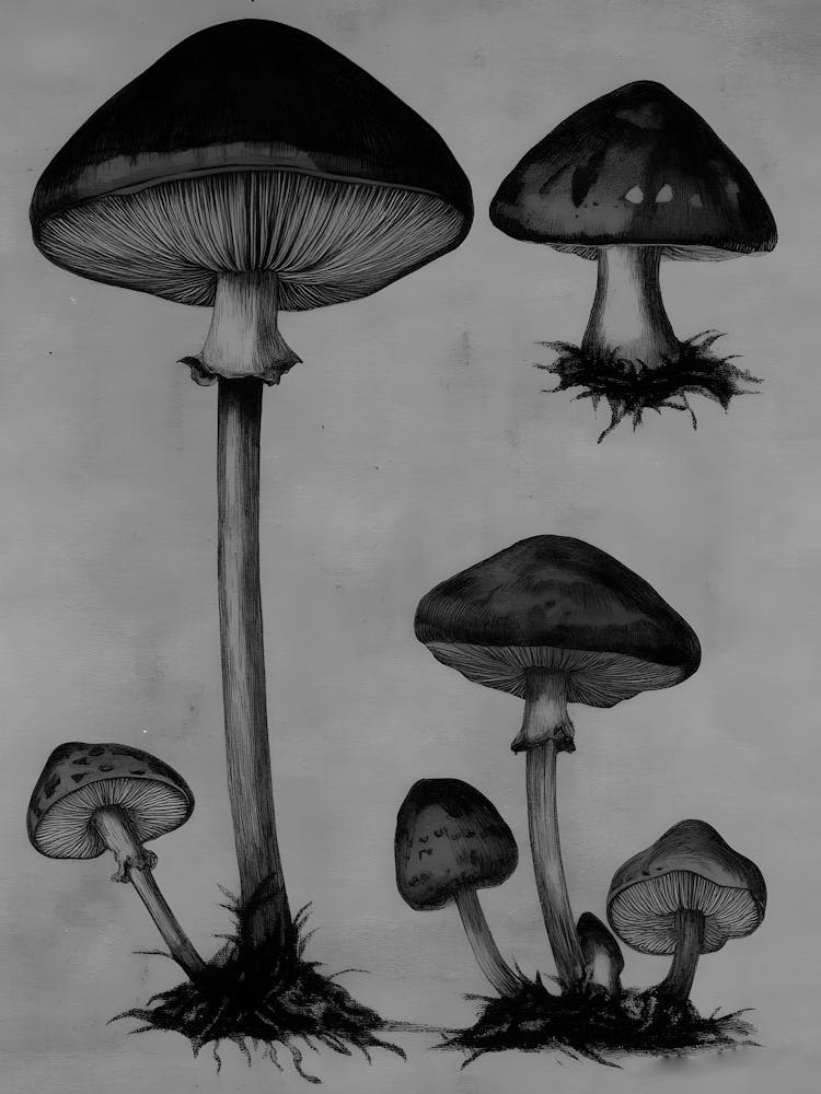 Mushroom Drawing