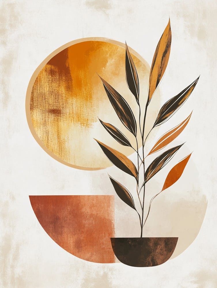 Abstract Plant Canvas Print 2