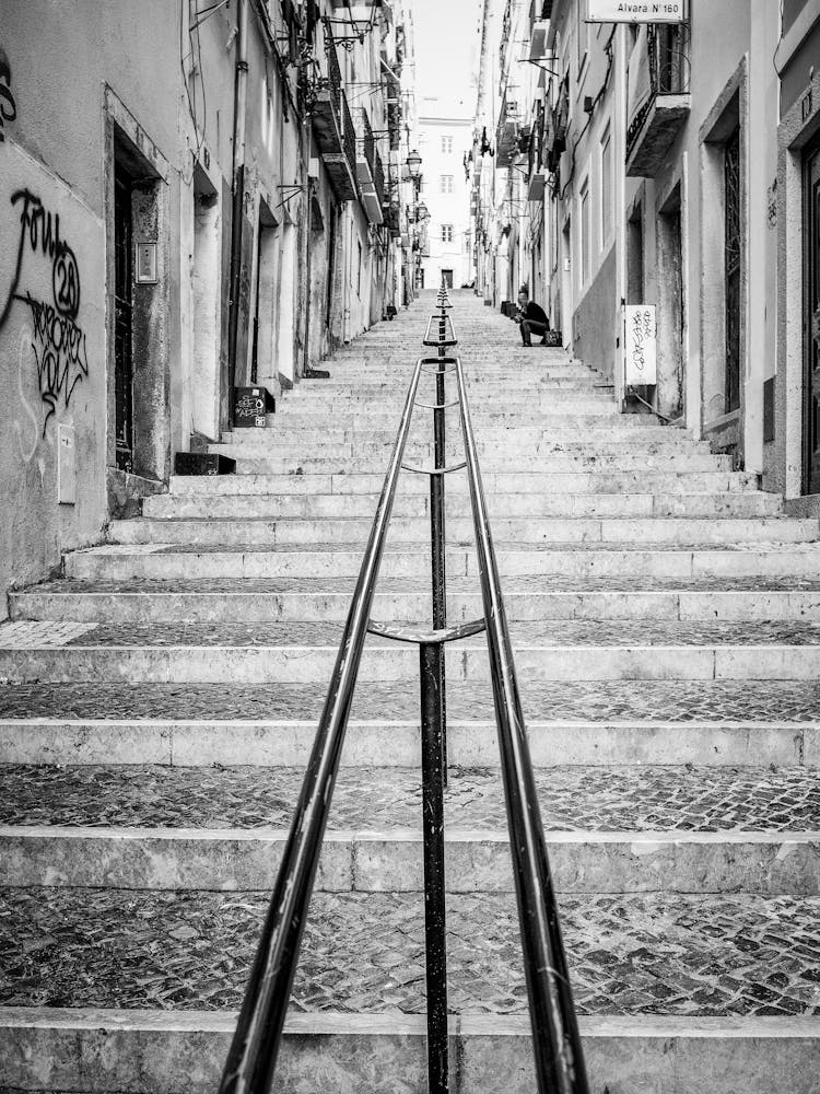 The Stairway Ascent Lisbon
