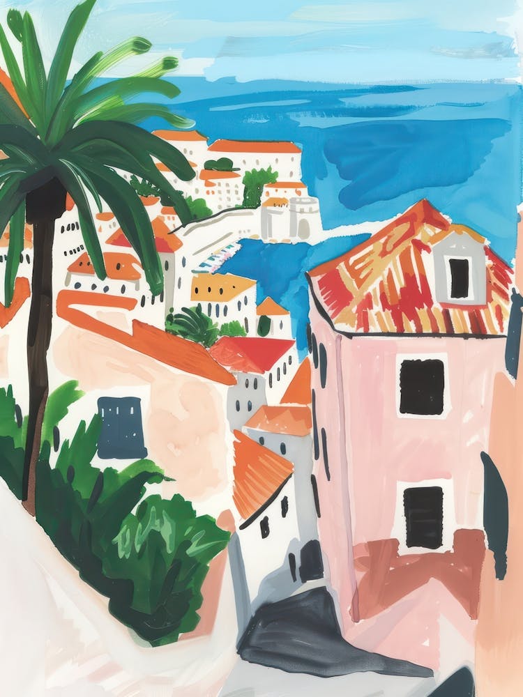 Travel Poster Happy Places Dubrovnik 4