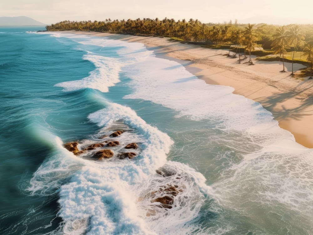 Aerial View Of A Beach 6