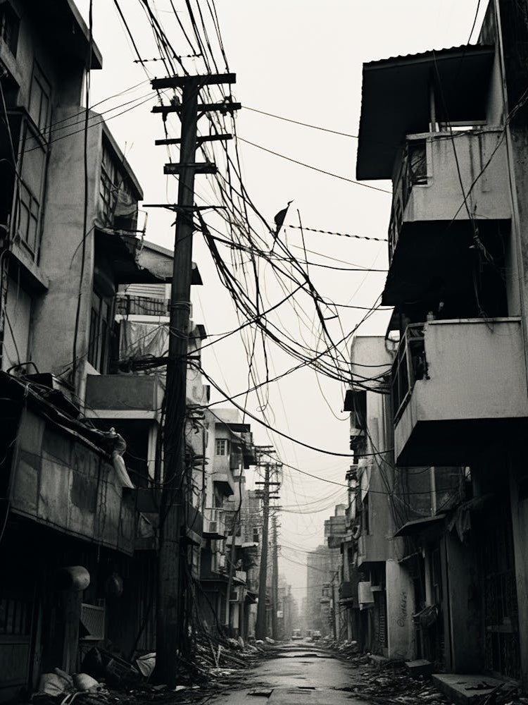 Manila, Philippines, Black And White Old Photo 2