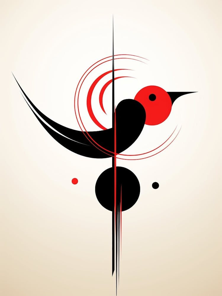 Bird Minimalist Abstract 4
