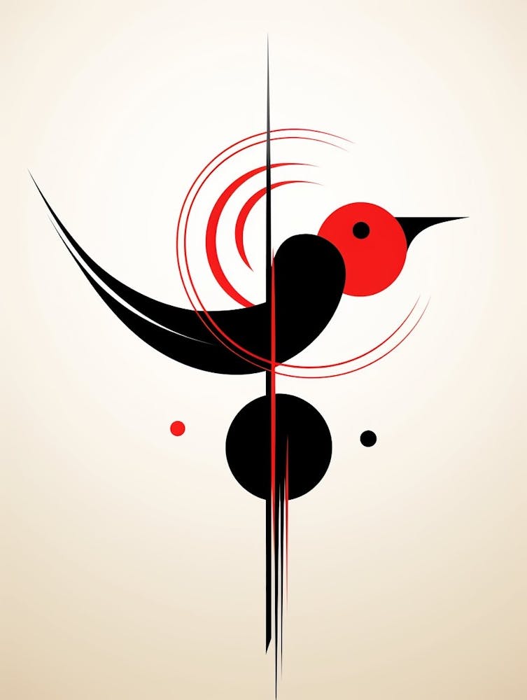 Bird Minimalist Abstract 4