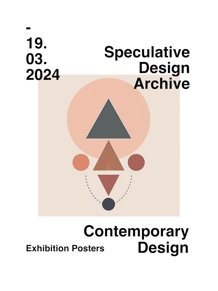 Affiche Abstraite Archive De Design Spéculatif 20