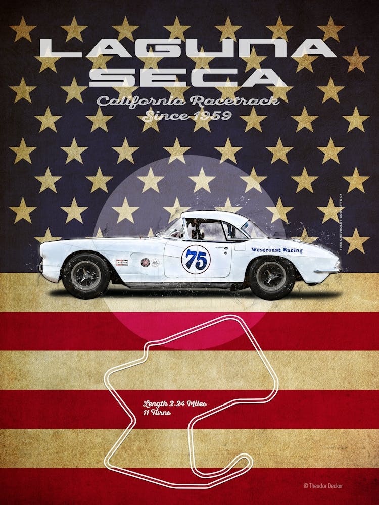 Laguna Seca, Corvette C1 Vintage