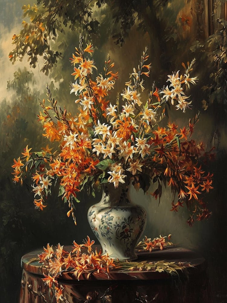 Baroque Floral Still Life Cineraria 2