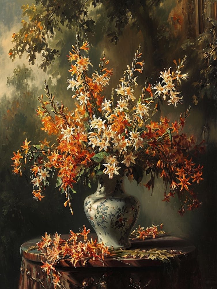 Baroque Floral Still Life Cineraria 2