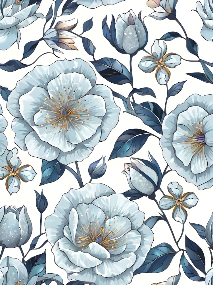 Watercolor Floral Pattern 3